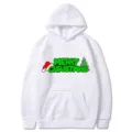 Felpa con cappuccio bianca stampata 2D di Natale variante per uomini e donne, top casual elegante. - Taglia S / Top / Bianco (313)