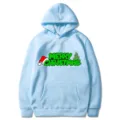 Felpa con cappuccio stampata Natale 2D, felpa casual a manica lunga per uomini e donne. - Taglia S / Top / Blu Chiaro (313)