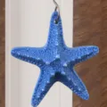 Gancio da parete a stella marina blu stile marino decorazione domestica organizzatore - Forma a stella marina / Blu