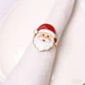 Close-up detail of the adorable Santa Claus napkin ring, perfect for festive holiday table settings. - Santa Claus Napkin Ring