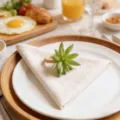 Servilletero de suculenta decoracion de mesa de hotel soporte servilletas detalle - Blanco Roto