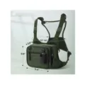 Tactical fishing chest bag waterproof outdoor sports vest tackle storage organizer bag - Green