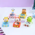 Süße DJ Tier Cartoon Figuren Trendspielzeug kleine Ornamente Schreibtisch Dekoration - A131 - 5er-Set