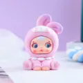 Süße rosa Kaninchen Kunstfigur Harz Ornament, perfekte kreative Auto Armaturenbretter Dekor. - 1201-3 Kaninchen