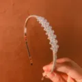 Sparkling rhinestone thin hairband detail, elegant zircon crystal headband for daily chic style. - Rhombus Shape