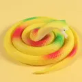 Giocattolo serpente di gomma giallo realistico per scherzi e per spaventare gli uccelli - Cobra / 70 cm / Giallo
