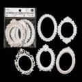 Miniature European Vintage Picture Frames Embossed Hollow Scrapbooking Craft Decor Materials - European Mirror Frame