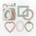 European retro hollow photo frame material pack, vintage journaling scrapbooking. - Roman Holiday
