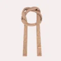 Koreanischer Stil Herbst Winter einfarbiger Strick Baguette Schal vielseitiger warmer Nackenwärmer - 7.5X175cm / Khaki