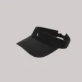 Black empty top sun visor hat with white R letter embroidery for women summer outdoor sports. - M (56-58cm) / Black