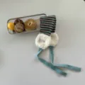 Koreanischer Stil gestreifte Strick Ohrenschützer für Damen, warmer Plüsch Winter Ohrenwärmer. - Einheitsgröße / Minzgrün