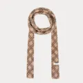 Koreanischer Rautenstrick Schal, lässiger warmer Winter Baguette Halstuch für Damen. - 7.5X170cm / Khaki