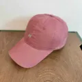Koreanische rosafarbene Baumwoll-Baseballkappe mit besticktem Buchstaben N, Freizeitsonnenschutz. - M (56-58cm) / Rosa