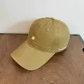 Gorra de beisbol de algodon caqui con bordado N frontal y detalles laterales casuales. - M (56-58cm) / Caqui