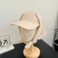 Gorra de béisbol pasamontañas parasol diamantes de imitación rayas beis, sombrero urbano verano. - M (56-58cm) / Caqui con rayas de estrás