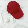 Rote schnelltrocknende Baseballkappe für Damen und Herren, leichtes weiches Top Sonnenschutz-Cap. - L (58-62cm) / Rot