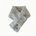Korean style winter heather knit scarf warm thick cozy unisex fashion neck warmer black - Light Gray Scarf