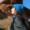 Blue wool knit beanie hat for women, solid color cuffed winter warm ski cap. - M (56-58cm) / 4# Royal Blue