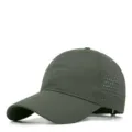 Dunkelgrüne schnelltrocknende Baseballkappe Detail, seitliches perforiertes Atmungsmesh. - M (Standardgröße 55-58 cm) / Grün