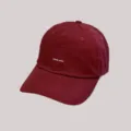 Damen lässige Buchstaben Druck Baseballcap Sommer dünner weicher Hut koreanischer Stil - M (56-58cm) / Burgunderrot