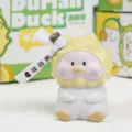 Mignonne figurine en résine de canard durian pour tableau de bord auto et bureau. - 19795 Jaune