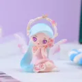 Simpatico cartone animato piccola fata dei fiori statuetta giocattolo per scrivania. - Capelli blu - posizione seduta (-5)