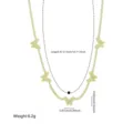Collier de tennis multicouche doré avec charmants papillons en zircone étincelants. - Style 3-Papillon