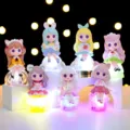 Cute cartoon resin blind box action figure glowing night light table ornament gift - M101 Half Sugar Style / Box Set (6 Pieces)