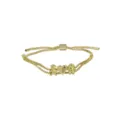Vergoldetes Kastenketten Armband mit Jungen Mädchen und Herz Anhängern verstellbar Geschenk - Junge und Mädchen Stil / Gold
