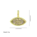 Ciondolo di cristallo marquise minimalista, ciondolo gioiello DIY in zircone geometrico. - Stile 5-Forma Marquise