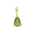 Kupfer vergoldet Tropfen Geburtsstein Anhänger DIY Geschenk Modeschmuck Zubehör - August Geburtsstein Anhänger Nur / Gold