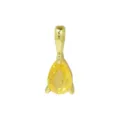 Vergoldeter birnenförmiger gelber Geburtsstein Anhänger DIY Halskette Schmuck Geschenk. - November Geburtsstein Anhänger Nur / Gold