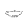Silberfarbenes Boxkettchen Armband mit Jungen Herz und Mädchen Anhängern für Familie. - Junge und Mädchen Stil / Silber