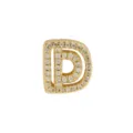 Gold-plated brass pave cubic zirconia letter D pendant DIY charm for personalized bracelet jewelry - Letter D / Pendant Only / Gold