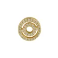 Shiny Gold Plated Brass Cubic Zirconia Paved Letter O Charm For DIY Bracelet Jewelry - Letter O / Pendant Only / Gold