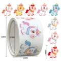 Cute cartoon unicorn sticker roll for kids rewards, waterproof decorative labels. - C371 / 200 Stickers / 3 cm