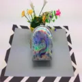 Holographic unicorn mini coin purse, cute laser small backpack earphone bag with keychain. - Crown Pony