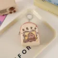 Capybara mini backpack coin purse, cute cartoon design with zipper and key ring detail. - Voluntary Learning