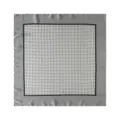 Schwarz-weiße Punkte kleines Quadrat Halstuch Detail, 70cm Seidenschal Stoff Textur. - Stil 6 / 70*70cm