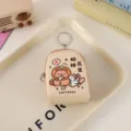 Cute capybara mini coin purse portable storage bag for keys earphones and small items. - Orange Persimmon