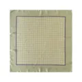 Grünes gepunktetes Seidentuch, elegantes modisches Damen Quadrat-Halstuch 70cm Alltag. - Stil 2 / 70*70cm