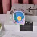 Holographic PU mini coin purse with cute daisy flower decoration, portable earphone storage bag. - Style 3