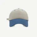 Gorra de béisbol bicolor para hombres y mujeres, sombrero de sol suave con cinta ajustable. - M (56-58cm) / Caqui Azul
