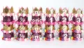 Coronas de cumpleaños con purpurina para niños con adornos de rosas de 1/2 a 3 años - Número 1 / Rosa rojo