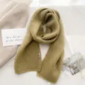 Gemütlicher Herbst Winter Strickschal für Damen, weicher Kaschmir-Gefühl warmer Halswärmer. - Dunkelgrün