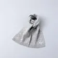 Children solid color knitted grey scarf winter warm neck warmer cozy kids fashion accessory - Scarf / Light Gray