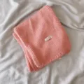 Rosa Strickschal Winter warm einfarbig weich kuschelig Damen Schal Alltag Mode Artikel - Hellrosa