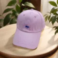 Helles violettes Baseballcap mit süßer Fuchs Stickerei, modische Baumwoll Cap Damen. - Verstellbar / Rosa (Reguläre Version)