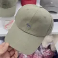 Klassische Baumwoll-Baseballkappe mit süßem Elch-Stickerei-Logo, lässiges Design für Damen. - Verstellbar / Armeegrün (Reguläre Version)