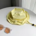 Chapeau bob jaune séchage rapide, chapeau de soleil d'été fin pour femme, respirant. - M (56-58cm) / Jaune